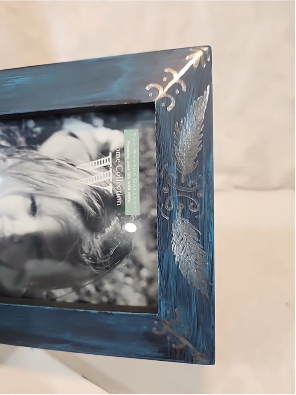 Wooden Picture Frame 4x6 Handpainted